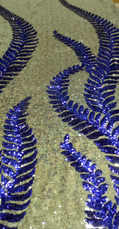 7.Silver-Royal Fern sequins